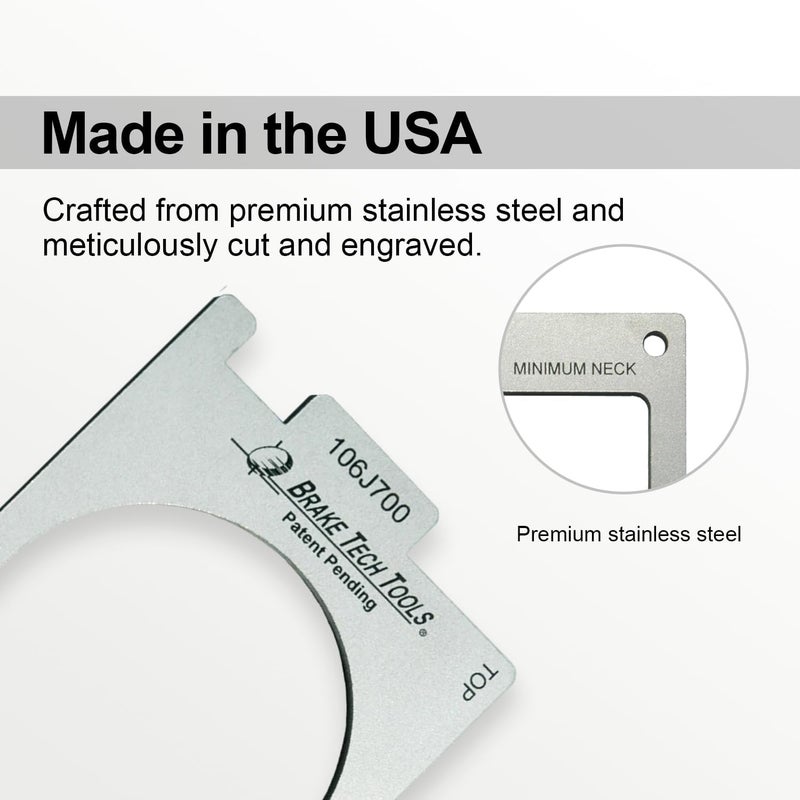 Brake Tech Tools Made in America Brake Tech Tools Fifth Wheel King Pin Gauge - Image 3